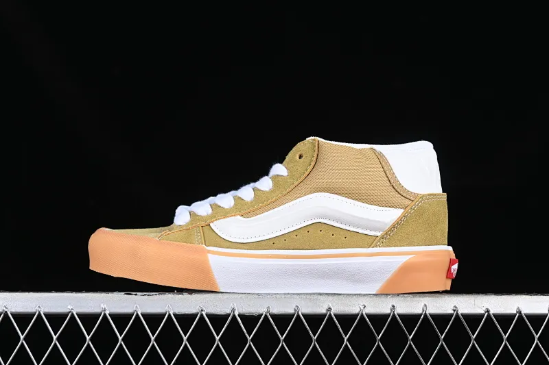 All categories Vans Vans series Vans Mid Vans Zhongbang Vans Knu Skool Vans official fat version of mid-top bread shoes VN000CQ95SMR